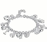 Image 1 of Silvery Charm Bracelets 