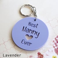 Image 4 of Mother's Day Key Ring. 8 Colours. Personalised Key Chain for Mum. 