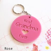 Image 9 of Mother's Day Key Ring. 8 Colours. Personalised Key Chain for Mum. 