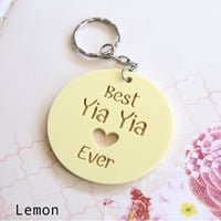Image 11 of Mother's Day Key Ring. 8 Colours. Personalised Key Chain for Mum. 