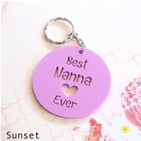 Image 6 of Mother's Day Key Ring. 8 Colours. Personalised Key Chain for Mum. 