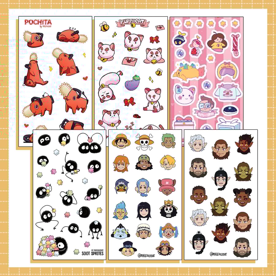 Image of Clear Sticker Sheets