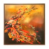Original Canvas - Koi with Blossoms on Ochre/Copper