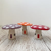Image 3 of SECONDS - Rainbow Spotty Mushroom Houses