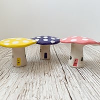 Image 2 of SECONDS - Rainbow Spotty Mushroom Houses