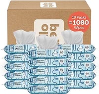 Hello Bello Extra Gentle Unscented Baby Wipes - Plant Based - Made with 99% Water and Aloe for Babie