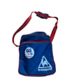 Shoulder bag with co-sponsors Le Coq Sportif and Gis Gelati. 