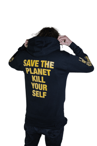 Image 1 of x SAVE THE WORLD KILL YOURSELF x Unisex HOOD