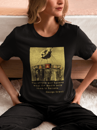 Image 1 of George Orwell Quote Shirt, 1984 Inspired Shirt, Anti Media Unisex T-Shirt
