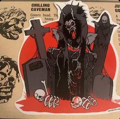 Image of Werewolf cemetery sticker 