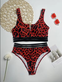 Red Leopard Print