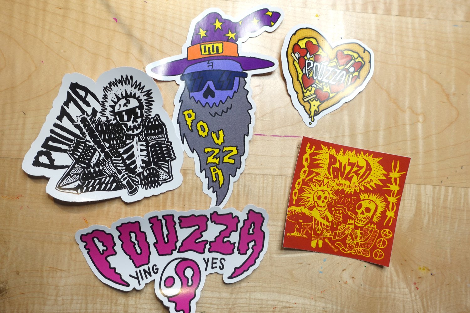 Image of Pouzza 12 stickers / autocollants