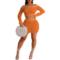 Image 3 of Knit Cover Up Skirt Set