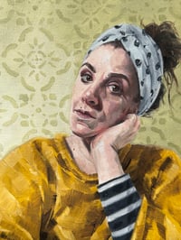 Image 1 of Self portrait in Mustard Jumper