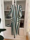 THE PARKER IN PETROL GREEN STRIPES