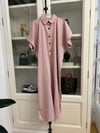 BUTTONED DOWN PINK STRIPED KAFTAN