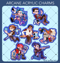 Image 1 of Arcane Blue Acrylic Charms