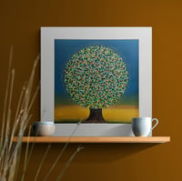 Image 3 of 'SUNSET TREE' LIMITED EDITION SQUARE PRINT
