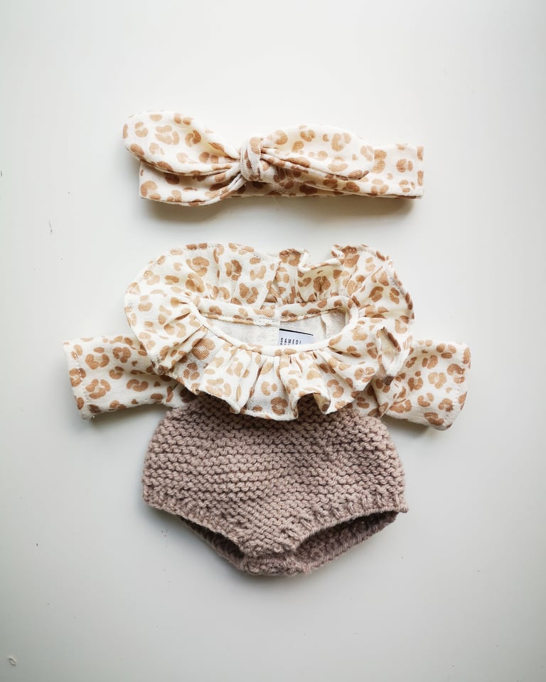 Tenue barboteuse beige Image 2