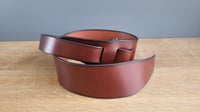 Image 3 of Classic Brown Leather Guitar Strap
