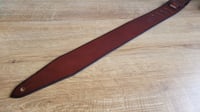 Image 4 of Classic Brown Leather Guitar Strap