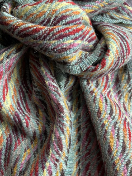 Image of Raspberry & Eucalyptus Narrow Scarf