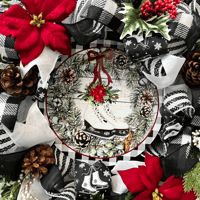 Image 4 of Ice Skates Winter Wreath