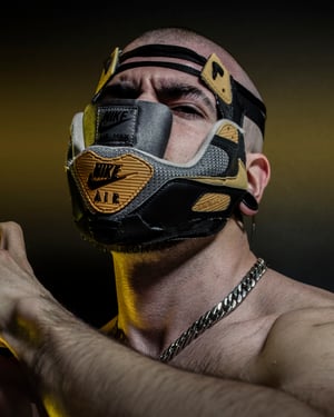 Image of AIR MASK - 90 - BLACK - MUSTARD - GREY