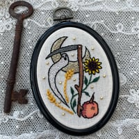 Haunted Harvest Ghost Embroidery