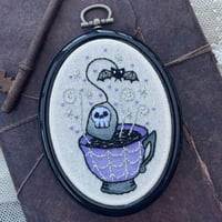 Spooky Cup Of Tea Embroidery