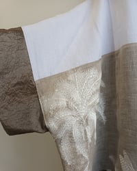Image 4 of oversized embroidered linen top