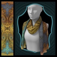 Baroque Colorblock Silk Scarf