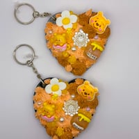 Image 2 of Pocket Mirror Pooh Bear Keychains