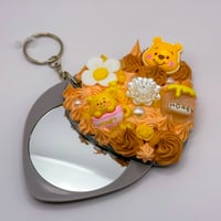 Image 5 of Pocket Mirror Pooh Bear Keychains