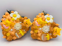 Image 1 of Pocket Mirror Pooh Bear Keychains