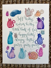 Image 2 of Warm kitty, soft kitty (3) -Original Artwork