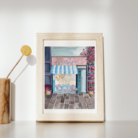 Image 1 of Carolina’s Petit Cafe Tea Room- Original Artwork. 