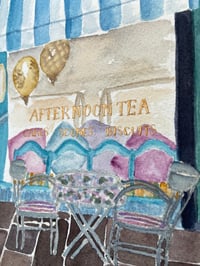 Image 4 of Carolina’s Petit Cafe Tea Room- Original Artwork. 