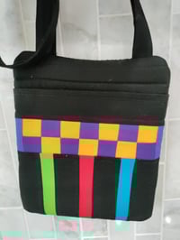 Image 5 of Stripes & Squares Crossbody Bag