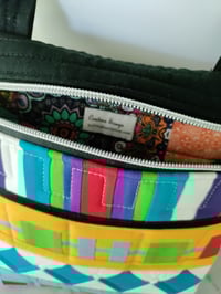 Image 3 of Stripes & Squares Crossbody Bag