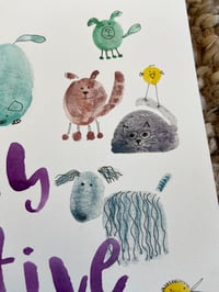 Image 3 of Stay Pawsitive! Original artwork
