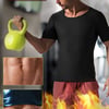 Sweat Sauna T-shirt Trainer Abdomen Fat Burner Slimming Workout Body Compression Short Sleeve