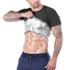 Sweat Sauna T-shirt Trainer Abdomen Fat Burner Slimming Workout Body Compression Short Sleeve