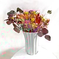 Fluted Deco Milk Glass Vase