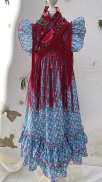 Image 7 of Vestido Cadeneta Flores Azul