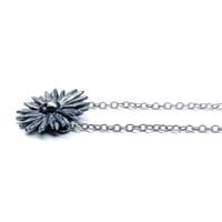 Image 2 of Daisy necklace in oxidized sterling silver
