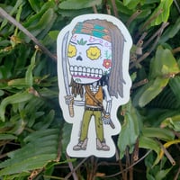 Michonne Calavera Vinyl Sticker