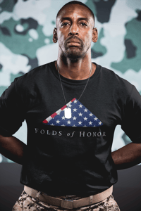 Image 1 of Folds of Honor USA Flag - Patriot - Unisex t-shirt from PatriotsCo.com