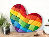 Image 6 of Rainbow - Hand Cut Wood Mosaic