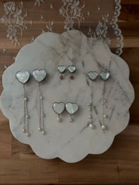 Image 1 of Pearly Heart Plug Custom (Silver)